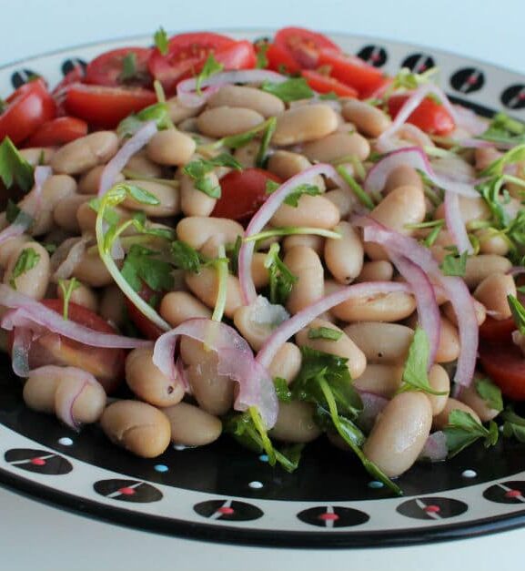 Salada de feijão branco