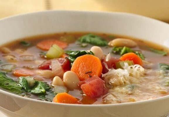 Sopa de feijão branco