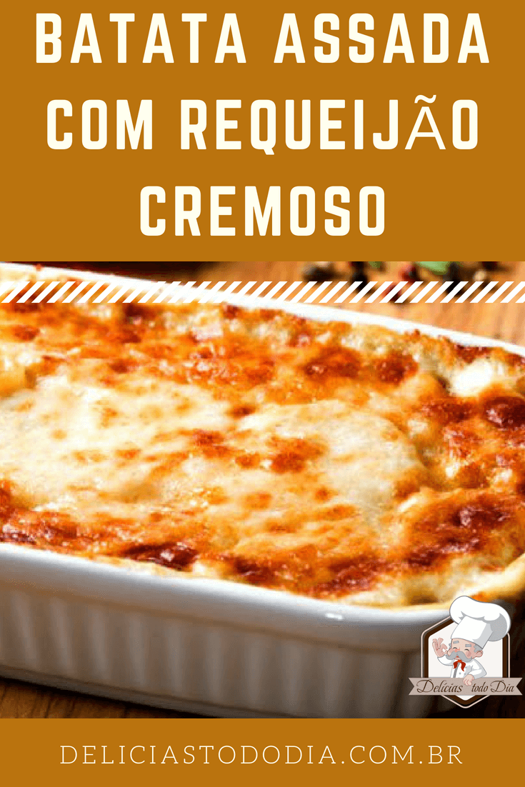 Receita de batata ao forno com requeijão cremoso 2