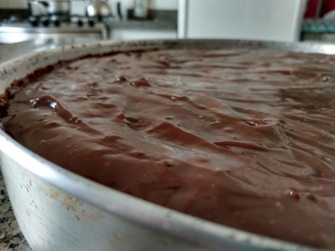 Bolo de chocolate com ganache 1