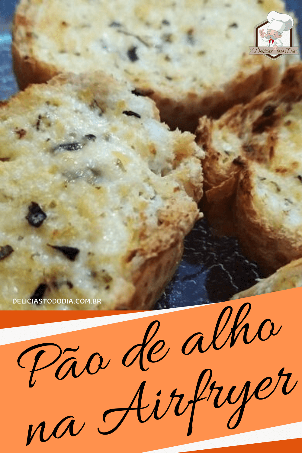 pão de alho na airfryer