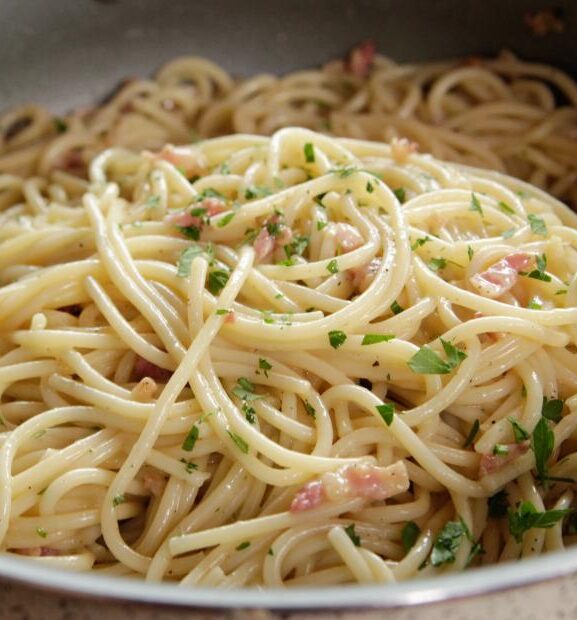 macarrão a carbonara