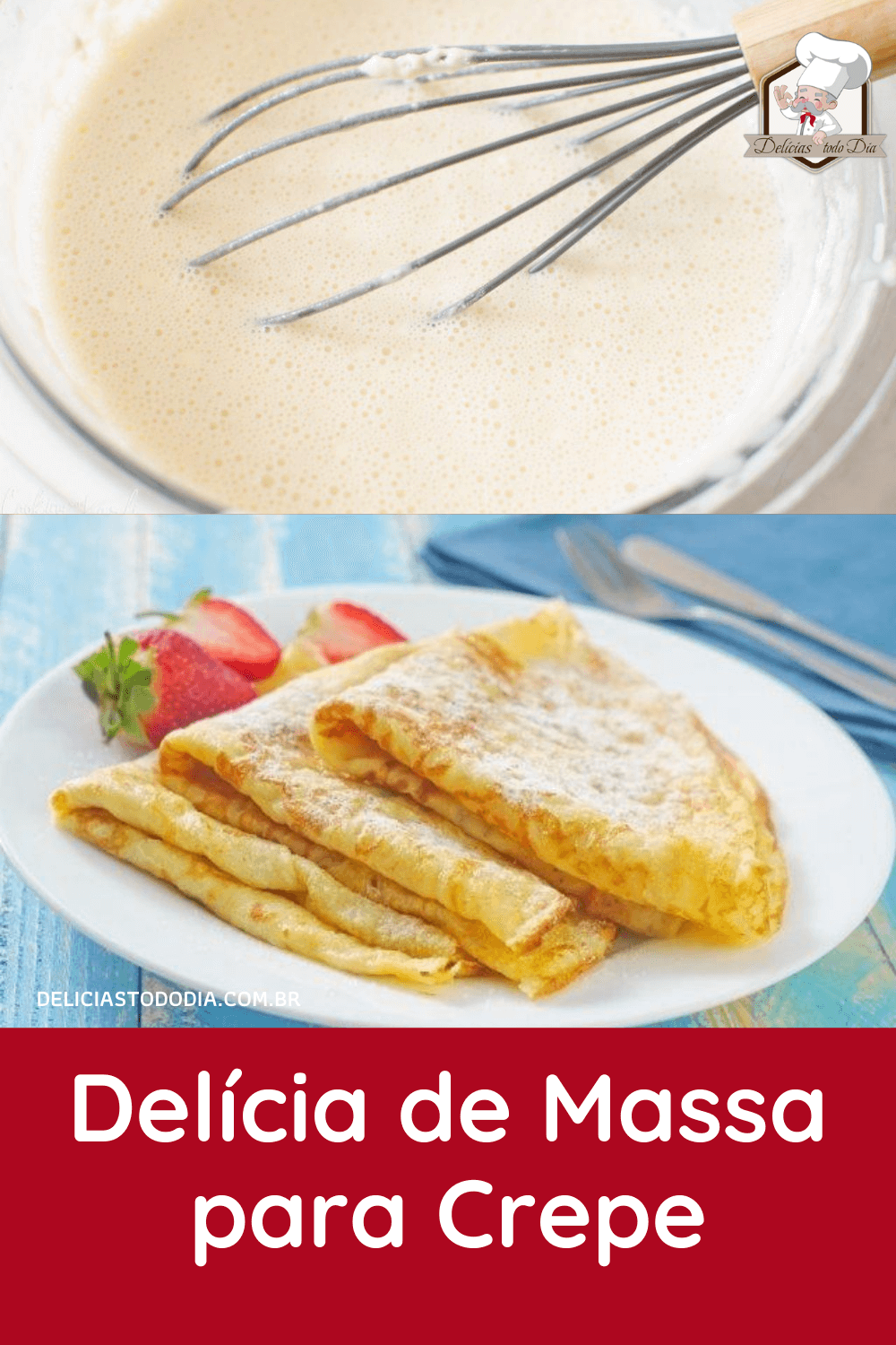 massa para crepe