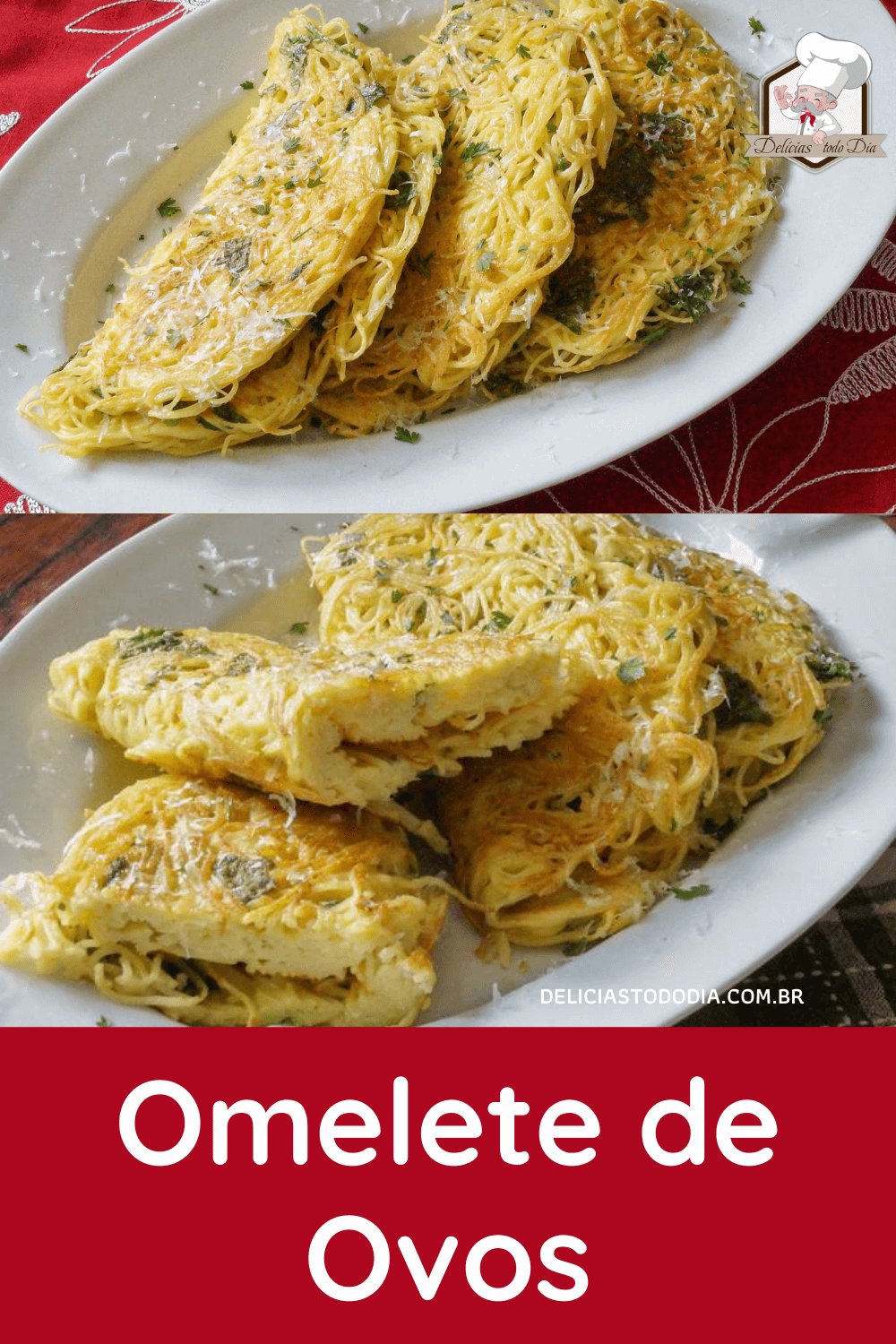 omelete de macarrão