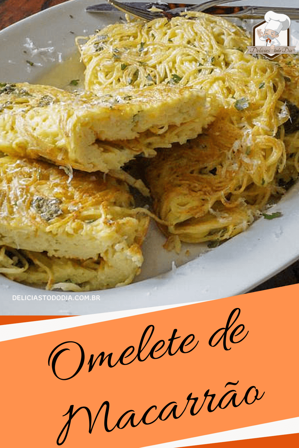 omelete de macarrão