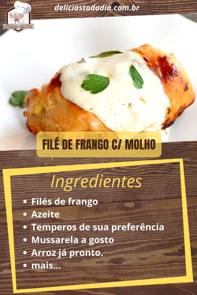 Filé De Frango Com Creme De Milho E Arroz