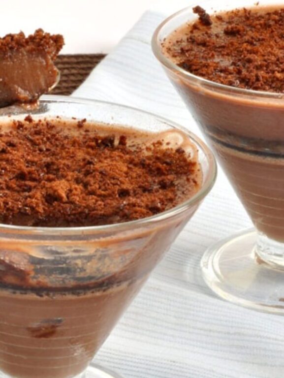 mousse de chocolate