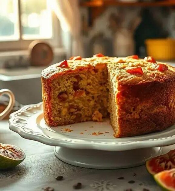 Bolo de Fubá com Goiabada: Receita Fofinha e Deliciosa