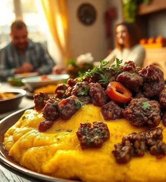 Polenta com Carne Moída: Receita Fácil e Saborosa